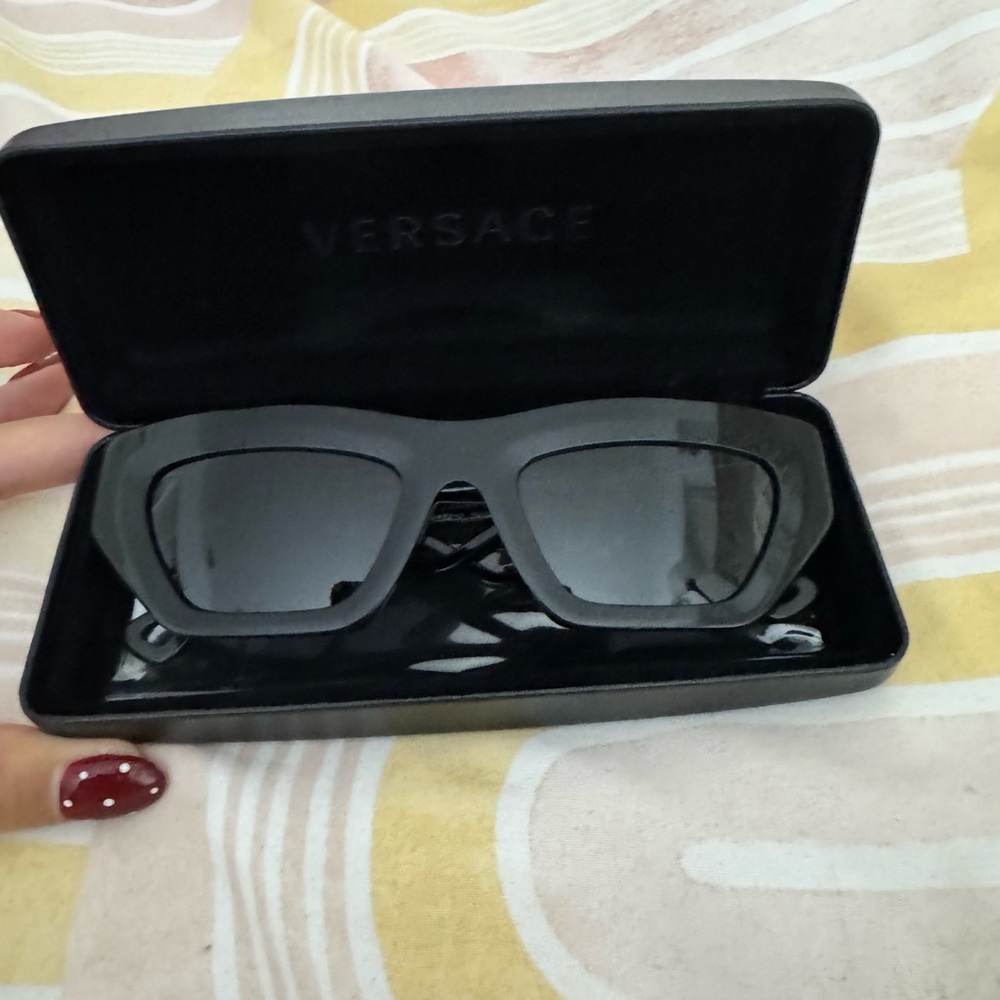 Versace Dark Gray Sunglasses with Case